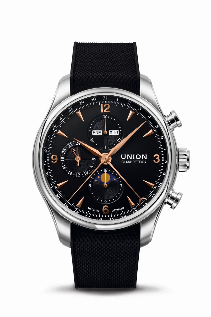 Union Glashütte Belisar Chronograph Mondphase D009.425.17.057.01 E 2.980 front red