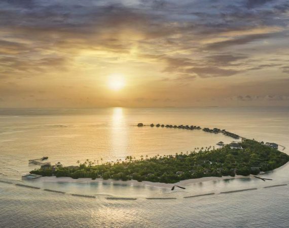 Aerial Shot Sunset View c Marriott International