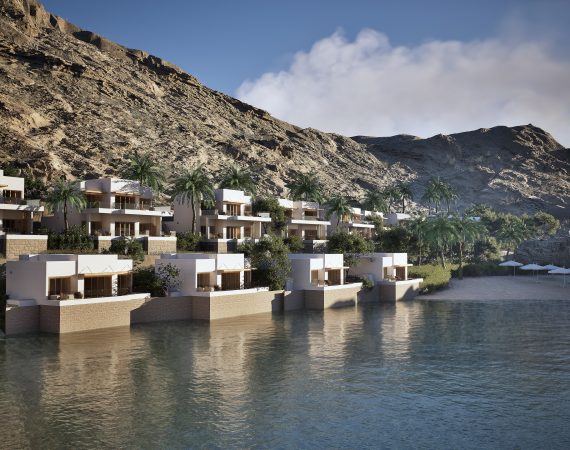 Anantara Resort Bandar Al Khairan Muscat Oman Villas rendering