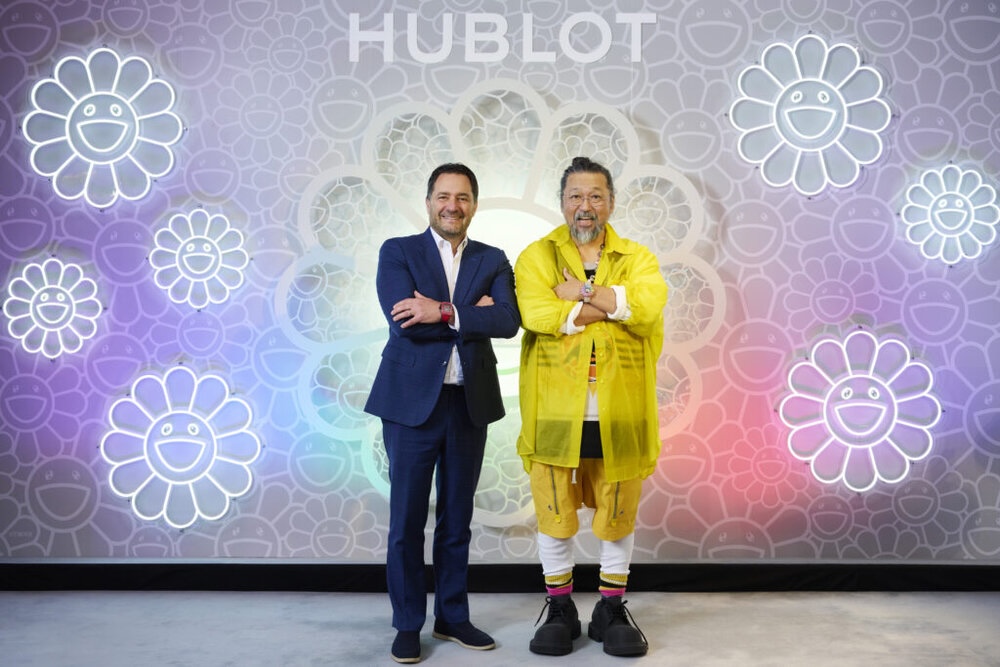 Julien Tornare Hublot CEO and Takashi Murakami 2 1024x683 1