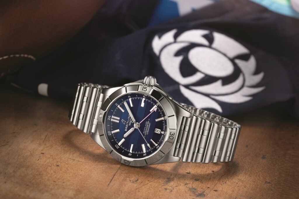 22 Bretiling Chronomat 40 Six Nations Scotland Ref. A323986B1C1A1 StillLife CMYK 1024x683 1