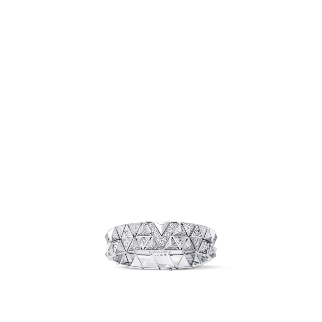 Two Row Bracelet White Gold and Diamonds Pure V collection Louis Vuitton High Jewelry