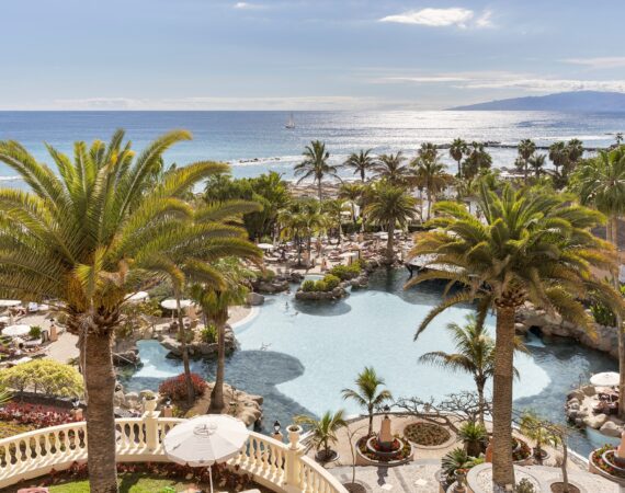 Bahia del Duque Pool Area Palms 1