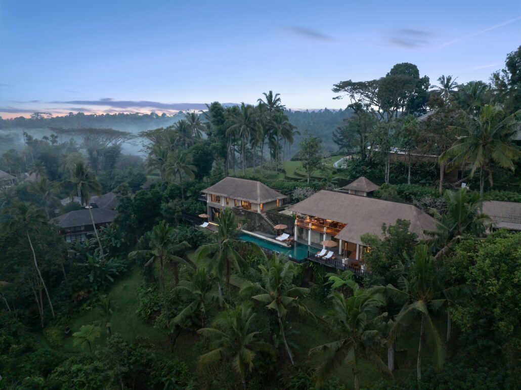 COMO Shambhala Estate Bayugita Residence Aerial Morning