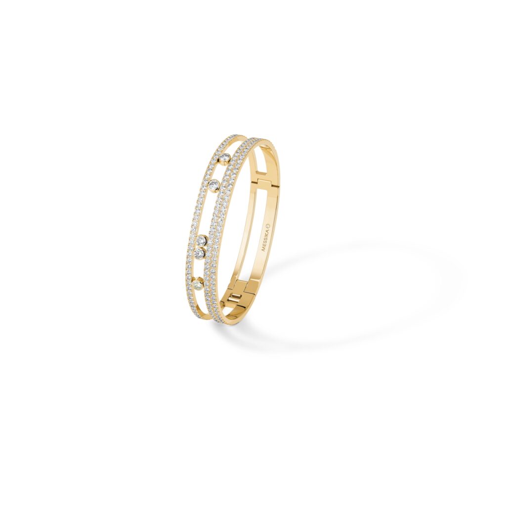 Messika Paris Bracelet Bangle Move Romane GM Pave Vue 2 06733 Y 1