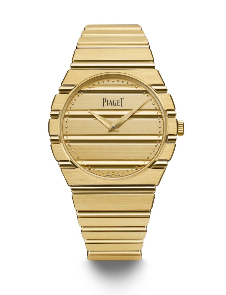 Polo 79: 38 mm. Gelb- oder Roségold. ultraflaches Automatik-Manufakturwerk (1200P1). ©Piaget