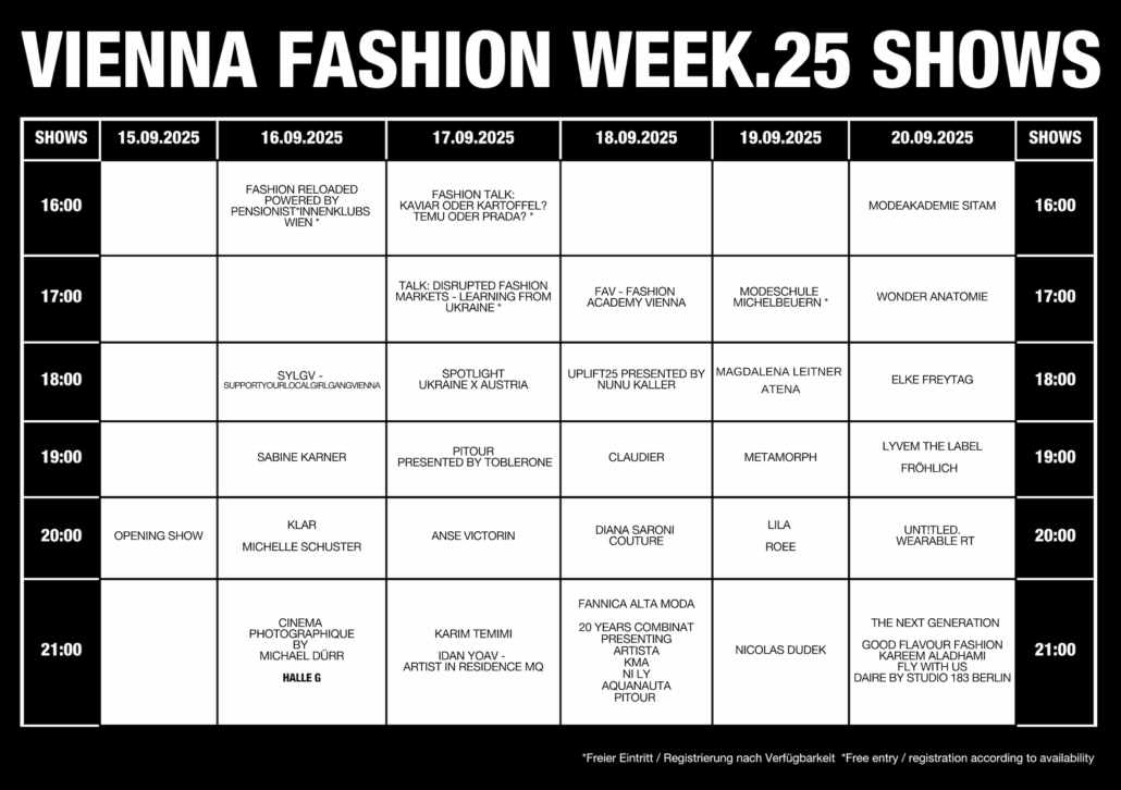 VFW Showplan