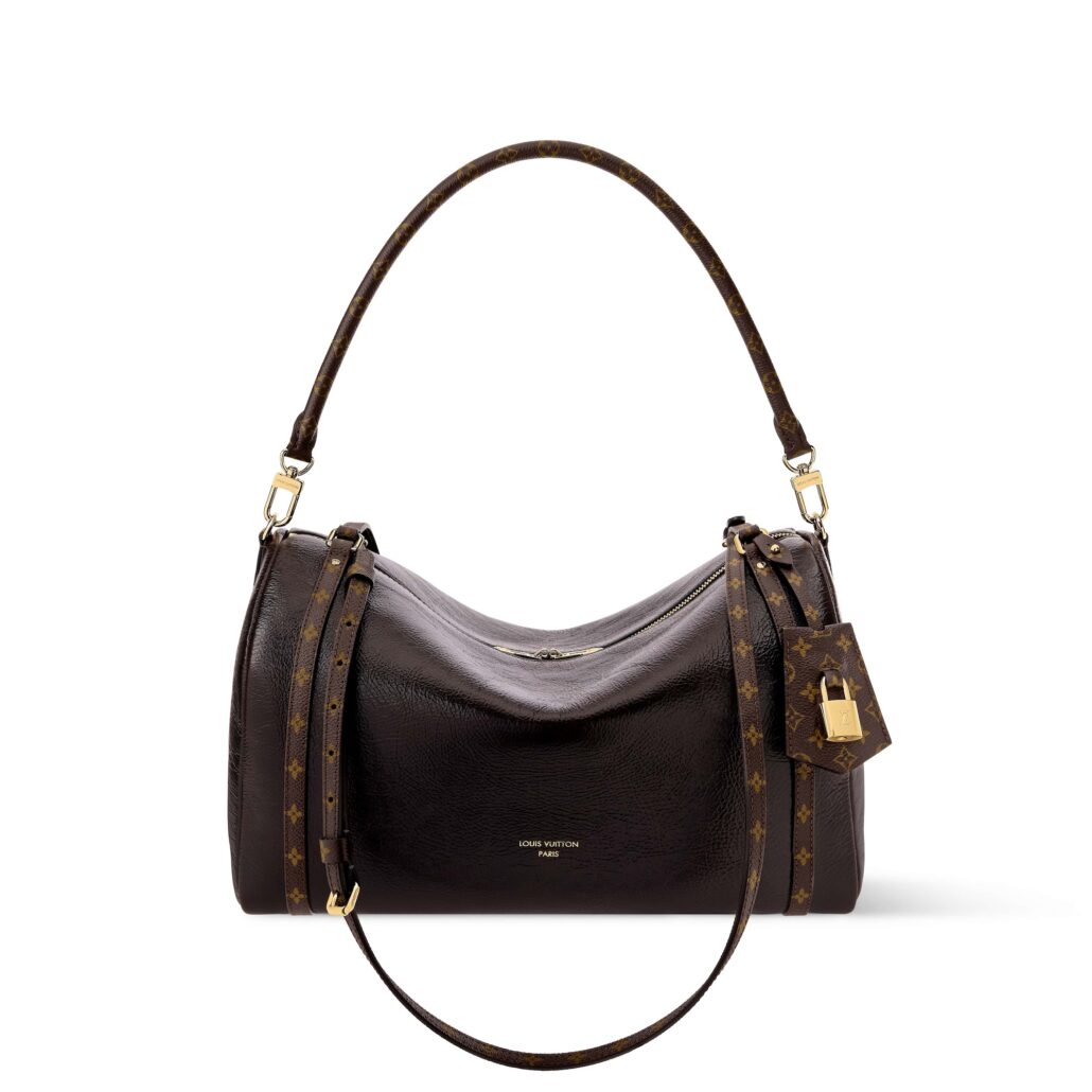 EXPRESS BAG MM IN SAGA CALF LEATHER WITH MONOGRAM JACQUARD LINING
