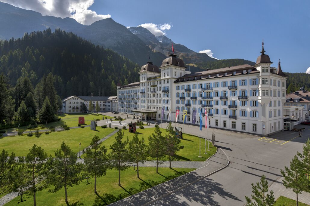 Kempinski St Moritz Exterior Hotel Summer Copyright Grand Hotel des Bains Kempinski St. Moritz