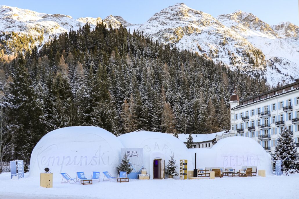 Kempinski St. Moritz Igloo Exterior Copyright Grand Hotel des Bains Kempinski St. Moritz
