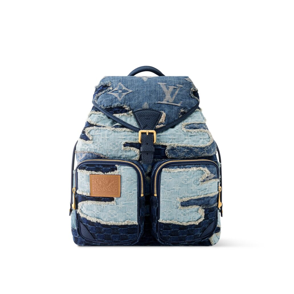LV BORO LANDSCAPE DENIM MONTSOURIS BACKPACK