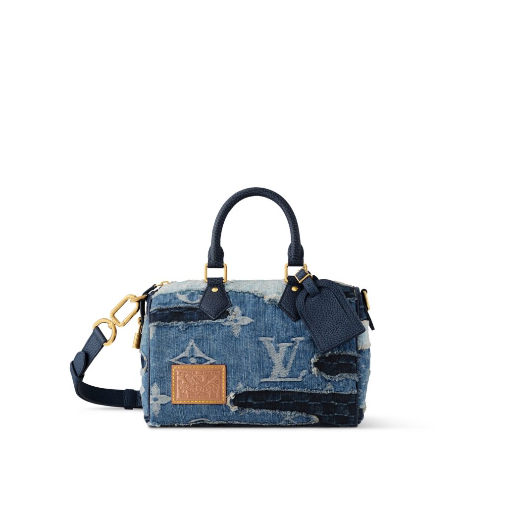 LV BORO LANDSCAPE DENIM SPEEDY 40