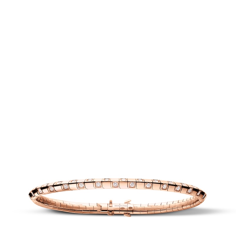 Le Damier de Louis Vuitton Bracelet in pink gold and diamonds Louis Vuitton Jewelry