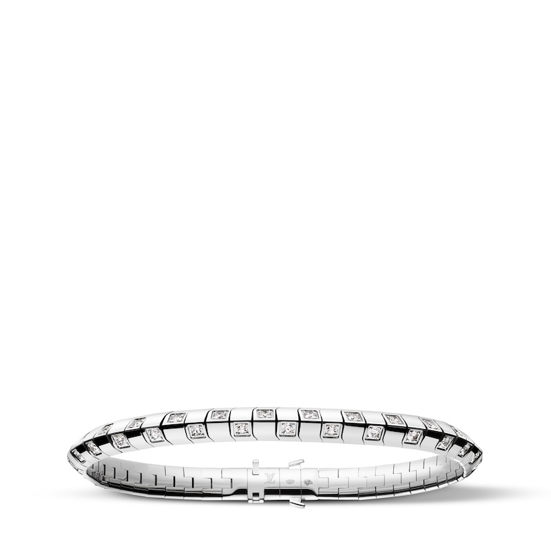 Le Damier de Louis Vuitton Bracelet in white gold and diamonds Louis Vuitton Jewelry