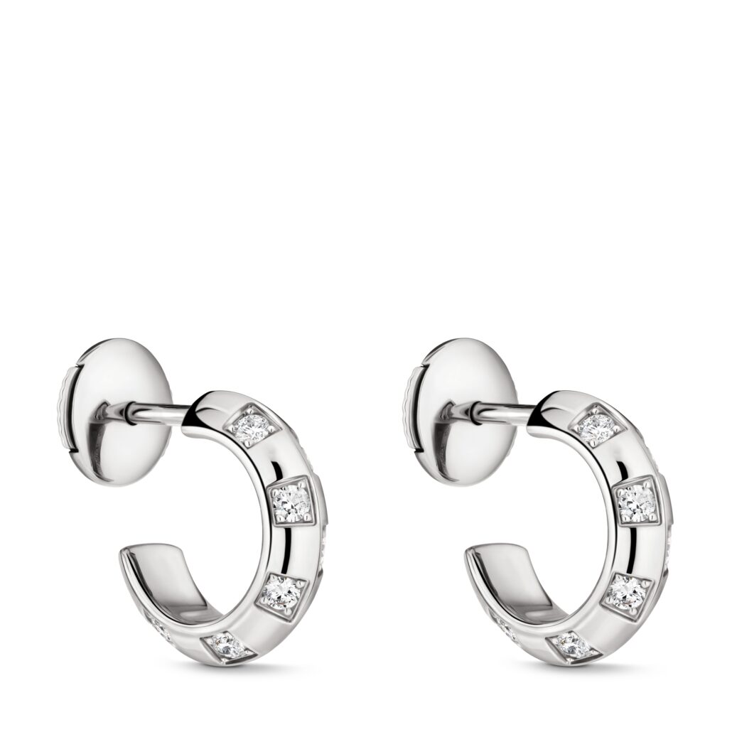 Le Damier de Louis Vuitton Earrings in white gold and diamonds Louis Vuitton Jewelry 1