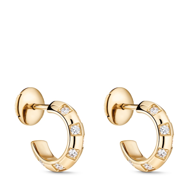 Le Damier de Louis Vuitton Earrings in yellow gold and diamonds Louis Vuitton Jewelry
