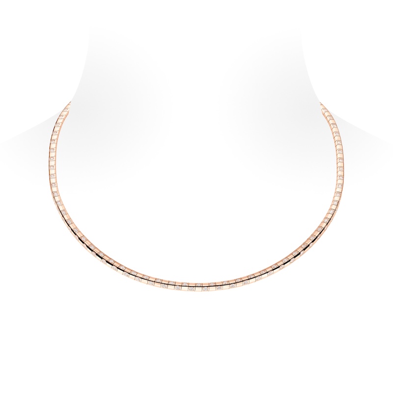 Le Damier de Louis Vuitton Necklace in pink gold and diamonds Louis Vuitton Jewelry