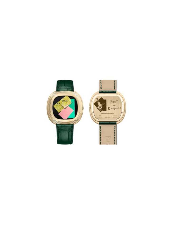 PIAGET ANDY WARHOL WATCH COLLAGE G0A50243 A4 FRONT and BACK