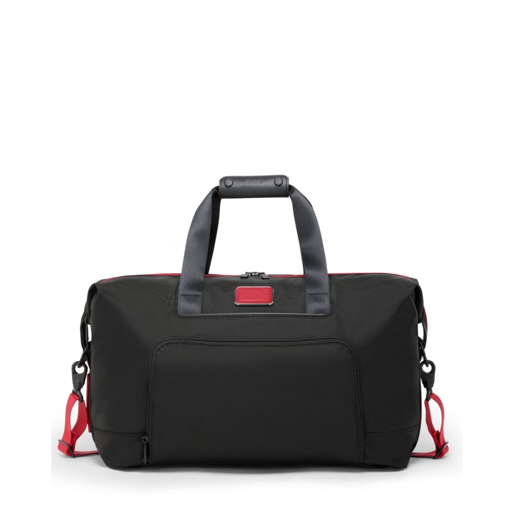 TUMI Alpha 3 Double Expansion Travel Satchel blackRed Euro 580.00