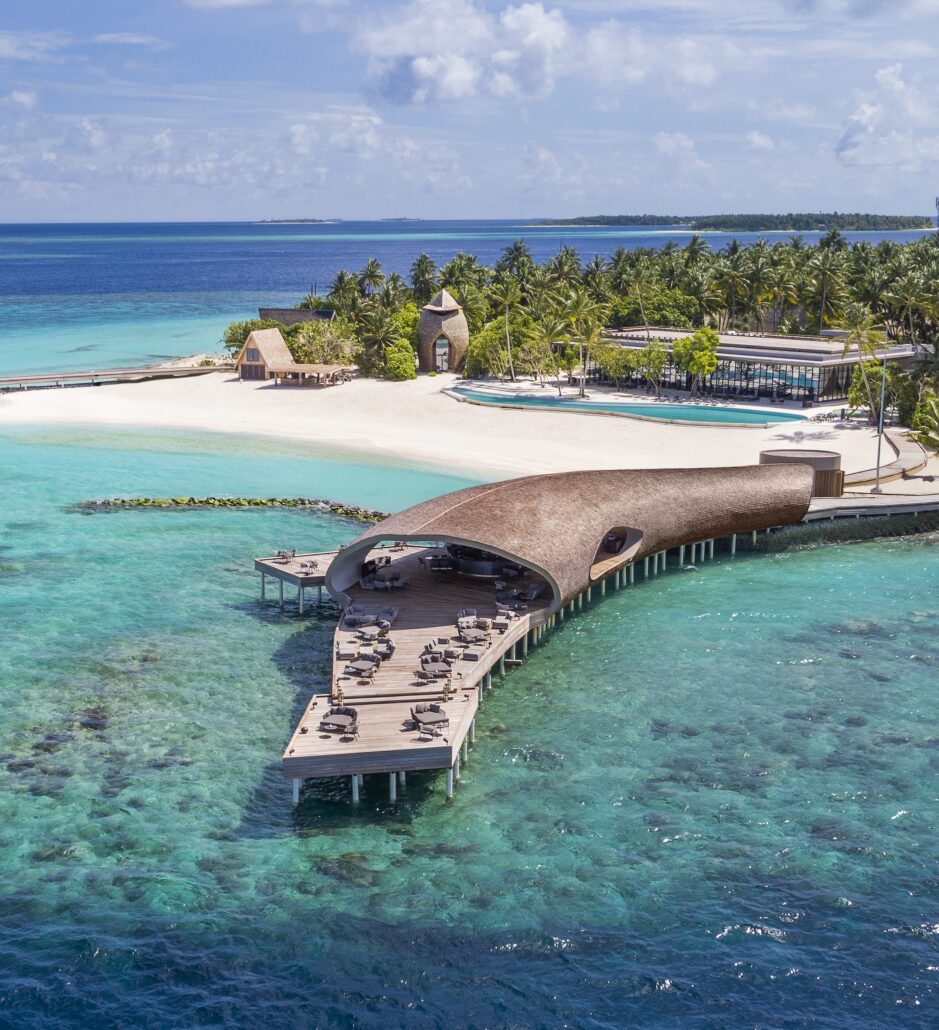 The St. Regis Maldives Aerial Whale Bar High