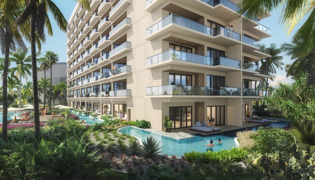 The Westerly Hilton Aruba Caribbean Resort Casino Swim Up Rendering