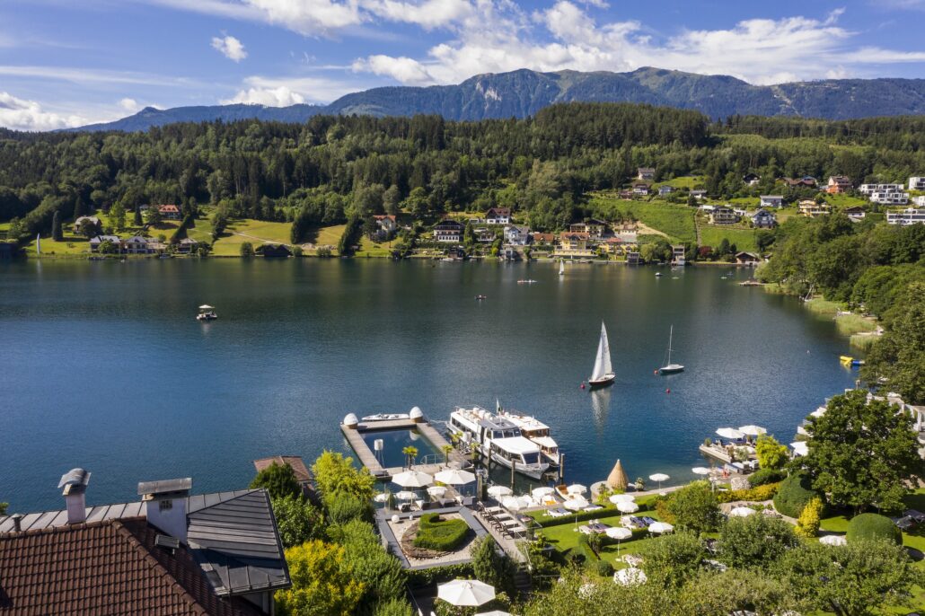 blick auf den millstaettersee kollers hotel