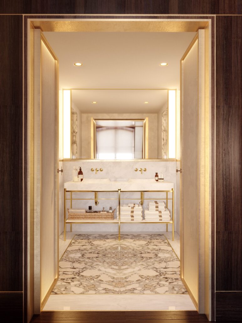 Almanac Palais Vienna Bedroom Bathroom