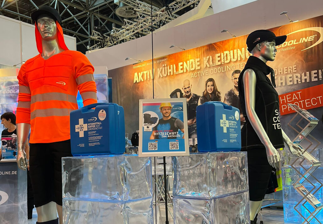 AundA E.COOLINE Kuehlkleidung Weltneuheit kuehlendes Langarmshirt mit UV Schutz