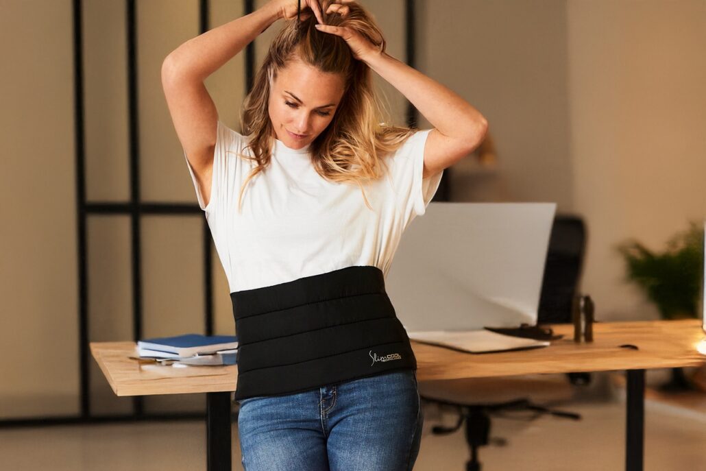 SlimCOOL Shapebelt auch im Buero entspannt kuehlen