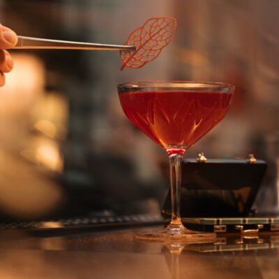 Eine Barkarte als Hommage an die Hochfinanz