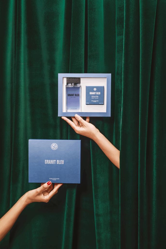 Yves Rocher Christmas 2025 COFFRET GRANIT BLEU CMYK
