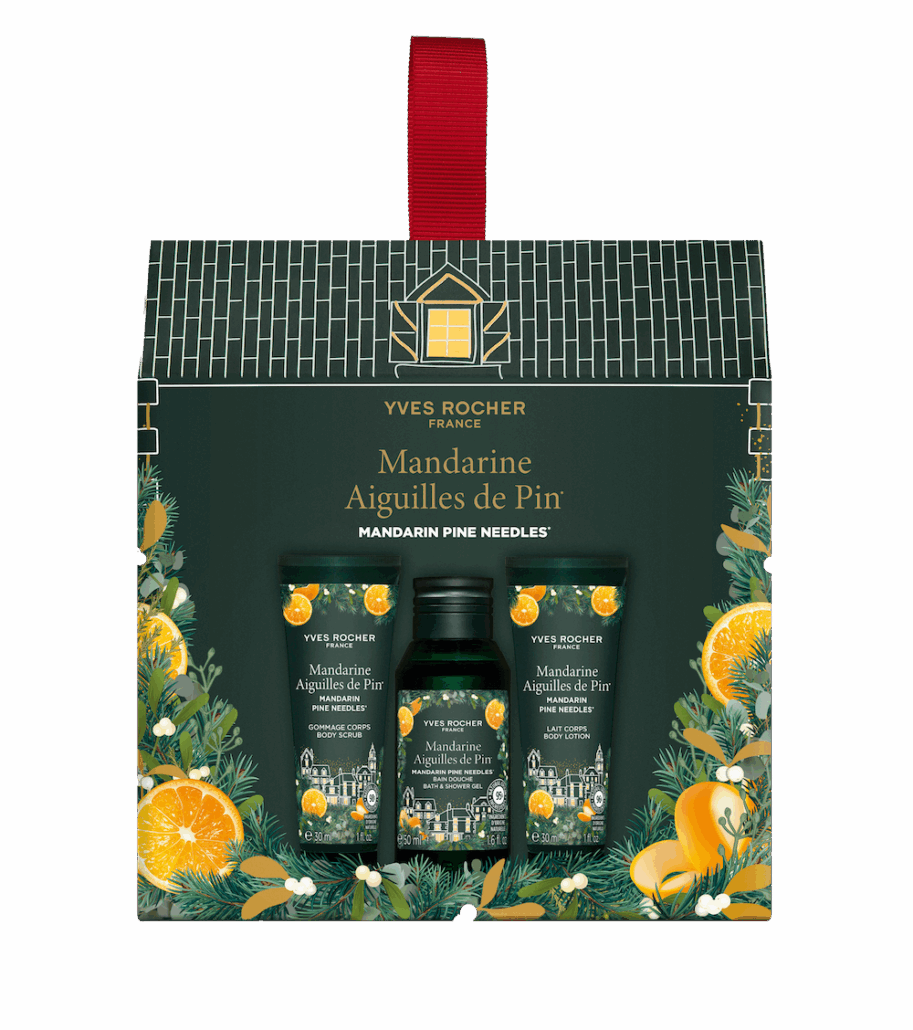 Yves Rocher Christmas 2025 YR 1076091 Kit 3 Produits Mandarine Aiguilles de Pin OSFA 2025