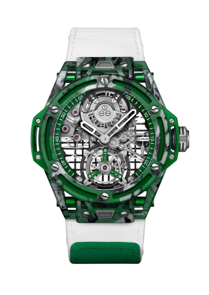 HUBLOT BIG BANG TOURBILLON NOVAK DJOKOVIC GOAT EDITION GREEN 4