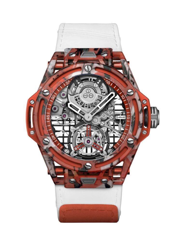 HUBLOT BIG BANG TOURBILLON NOVAK DJOKOVIC GOAT EDITION ORANGE 5