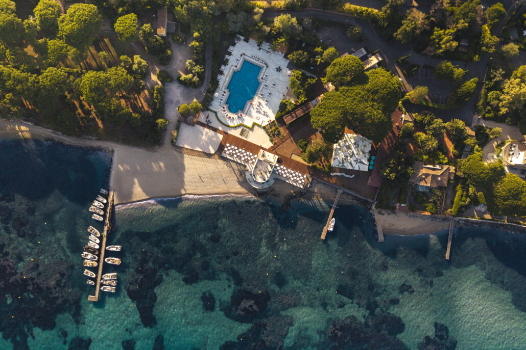 Beauvallon Sur Mer pool drone