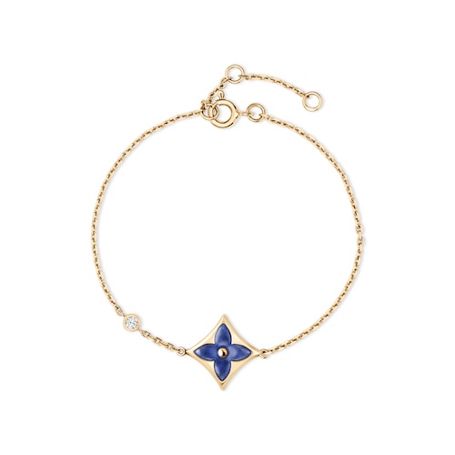 COLOR BLOSSOM BRACELET IN YELLOW GOLD SODALITE AND DIAMOND. LOUIS VUITTON FINE JEWELRY