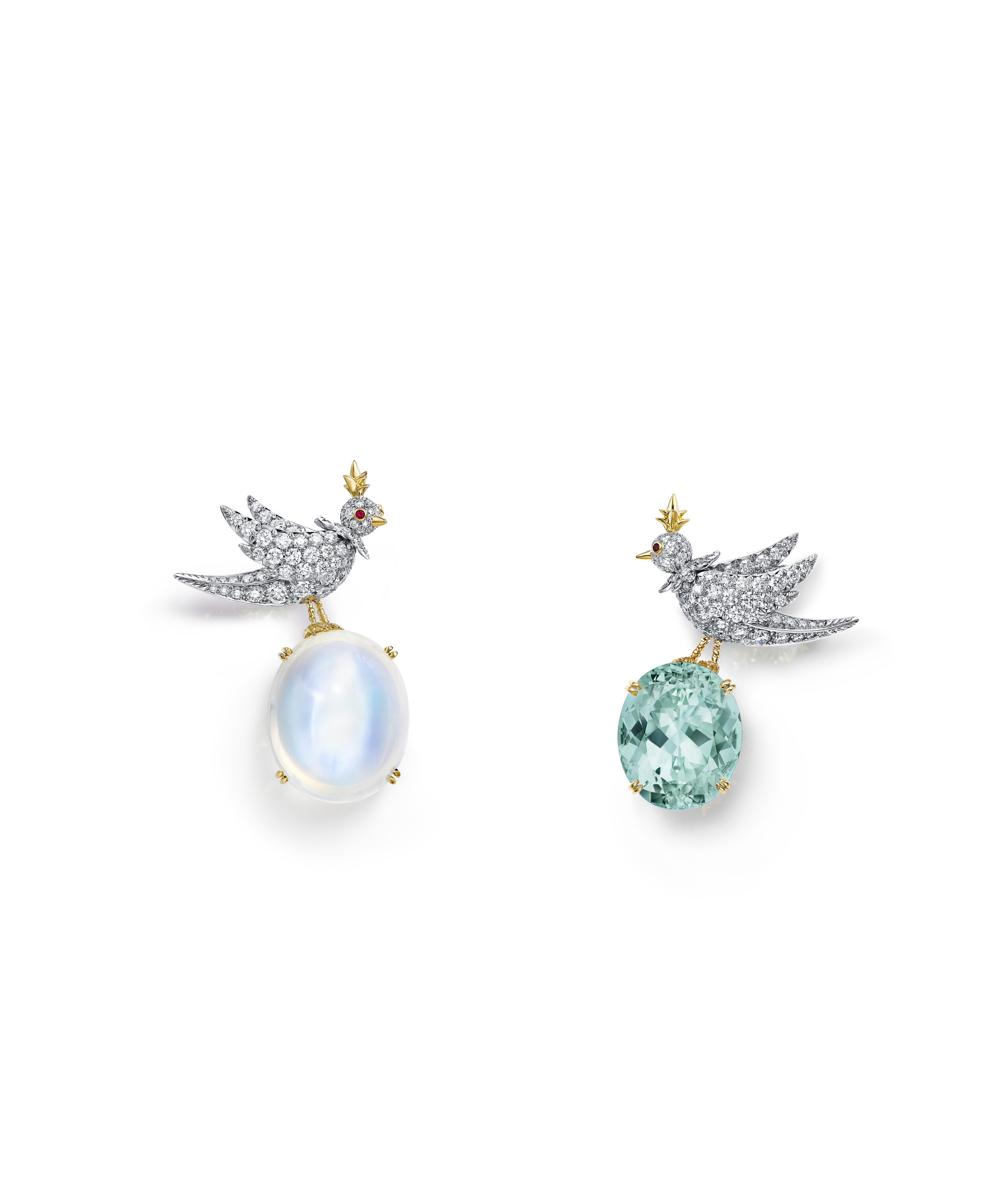 LOVE BIRDS 75876874 75876882 Pairs On White