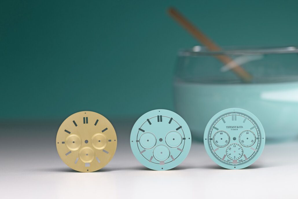 Tiffany Craft Making of the Dial in Tiffany Blue%C2%AE lacquer 2 1