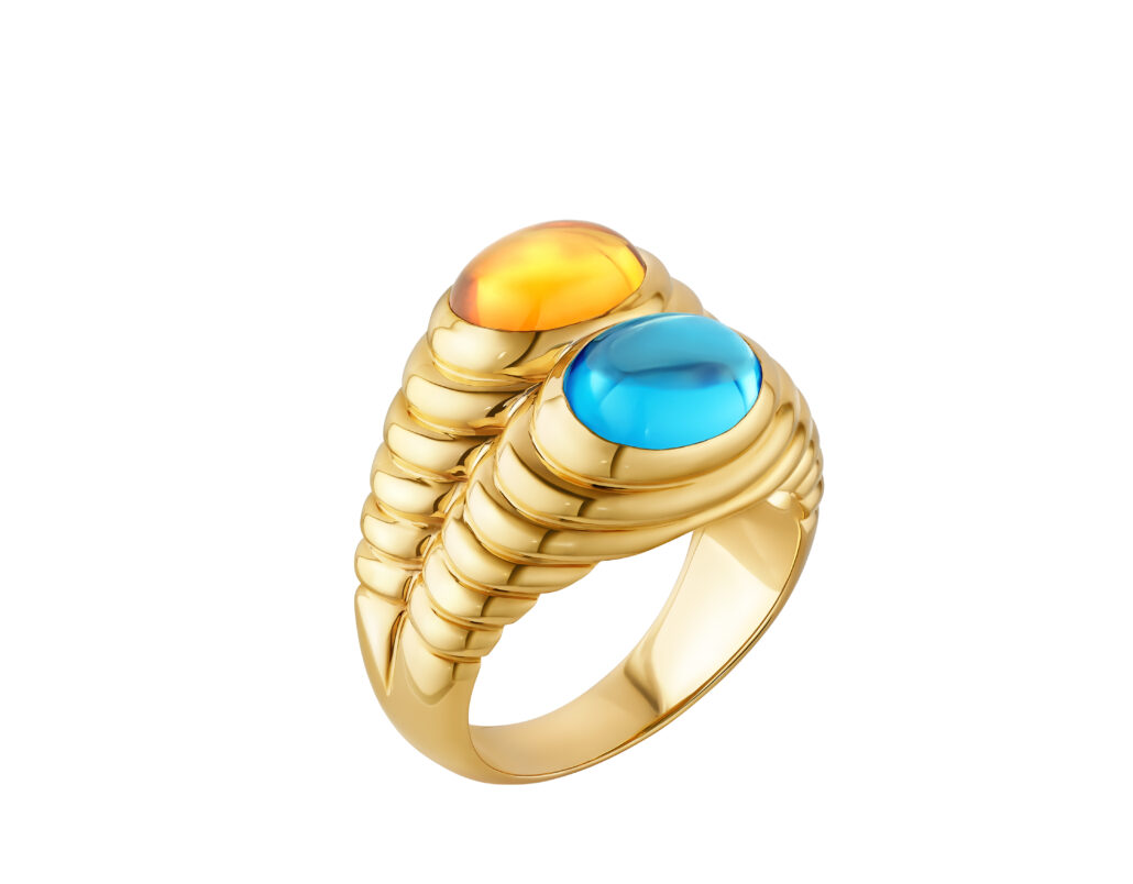 Bvlgari Doppio Baccellato Ring Gelbgold PaA