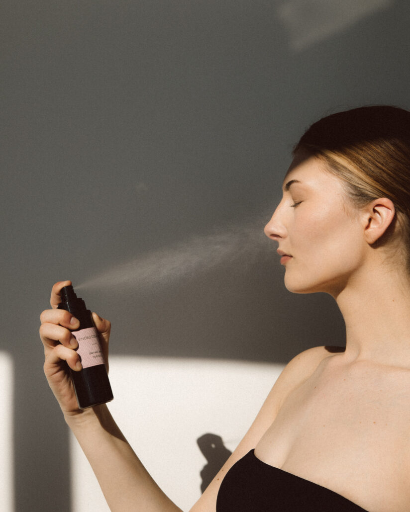 face mist damask rose hydrosol Copyright Patricia Pillinger