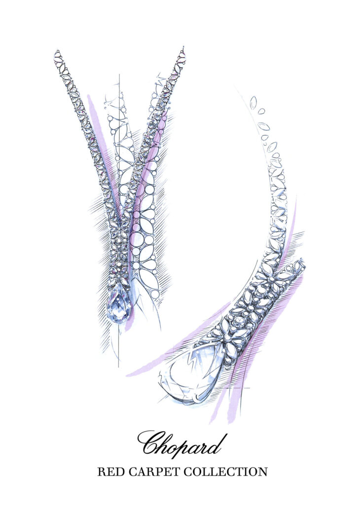 81A699 1002 Red Carpet Collection Necklace sketch 1
