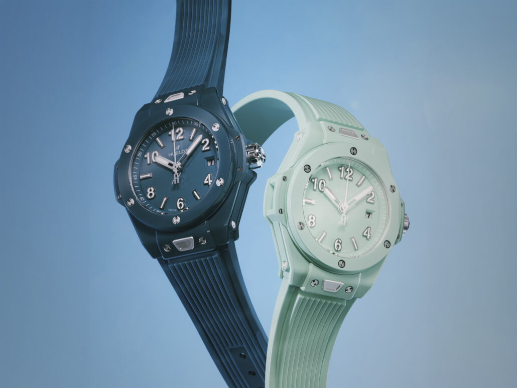 BIG BANG PETROL BLUE AND MINT GREEN CERAMIC 1
