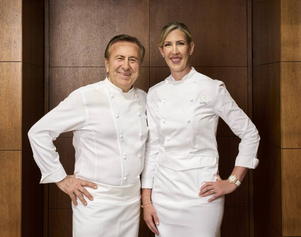 Daniel Boulud and Clare Smyth MBE Waldorf Astoria London Admiralty Arch