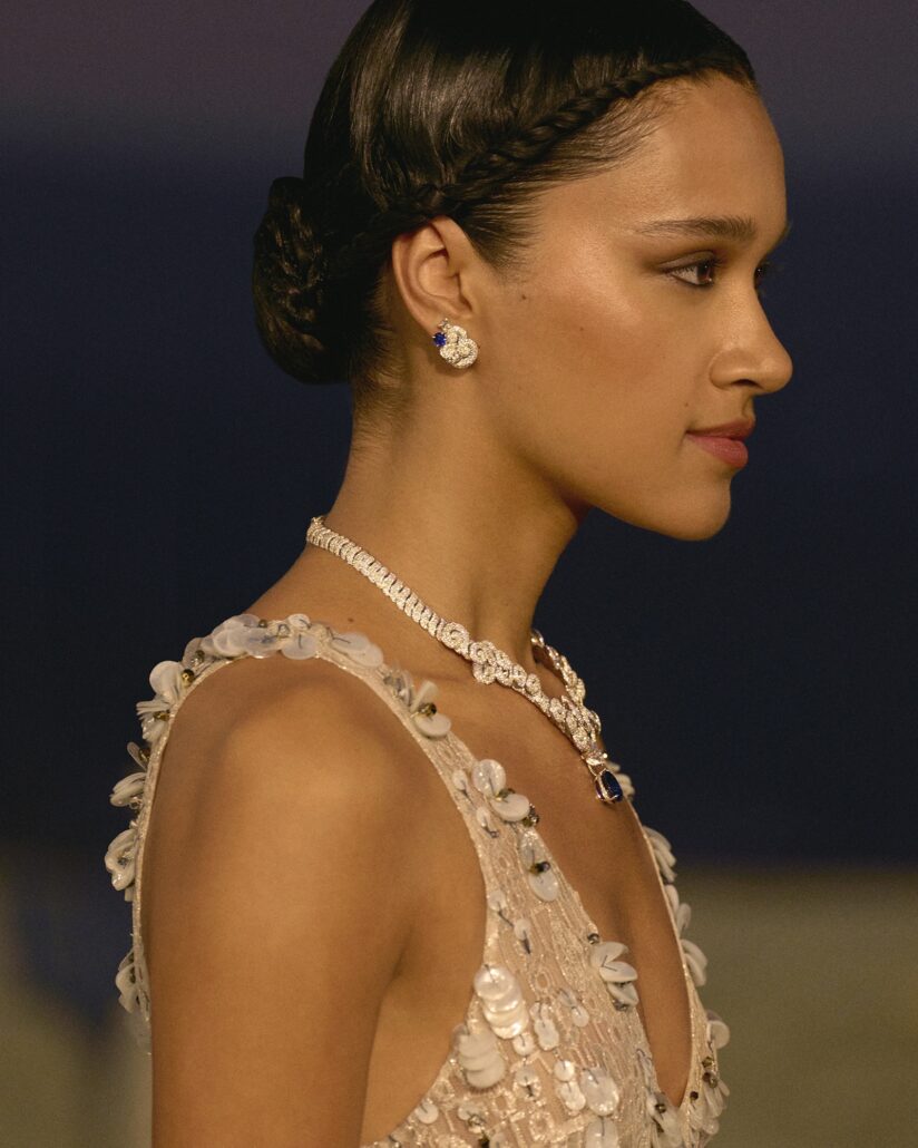 Louis Vuitton Mythica show HJ Whisper Necklace and Earrings