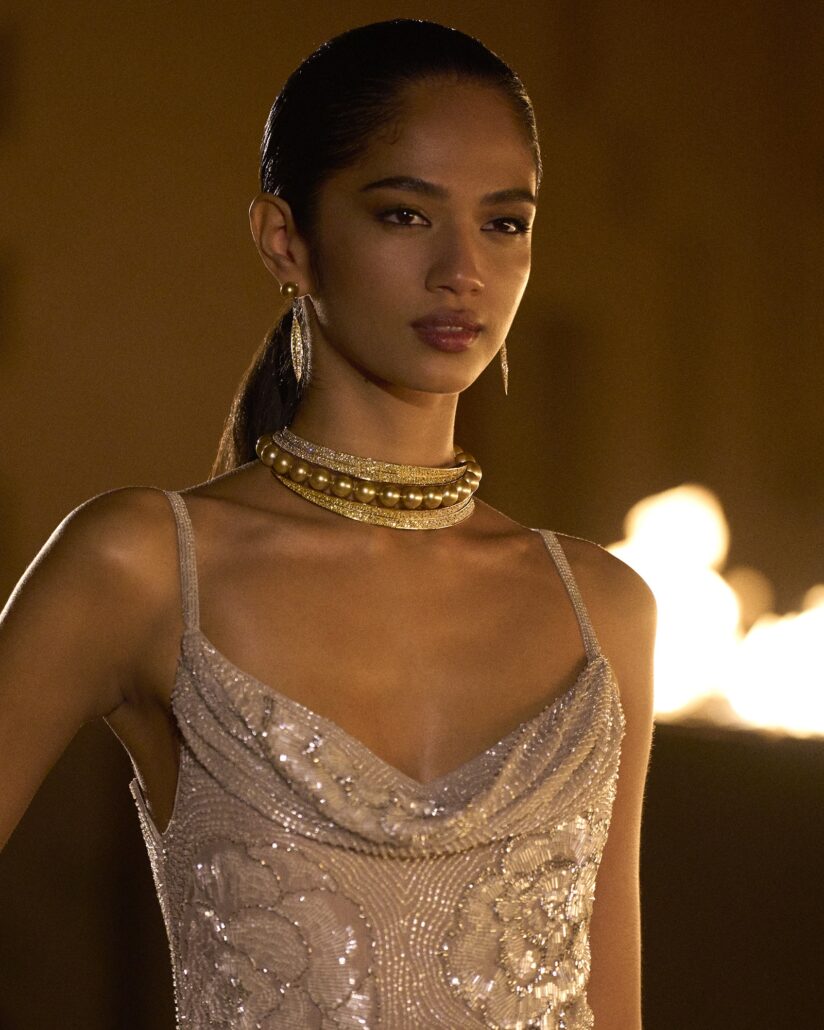 Louis Vuitton show HJ Fortune Necklace and Earrings