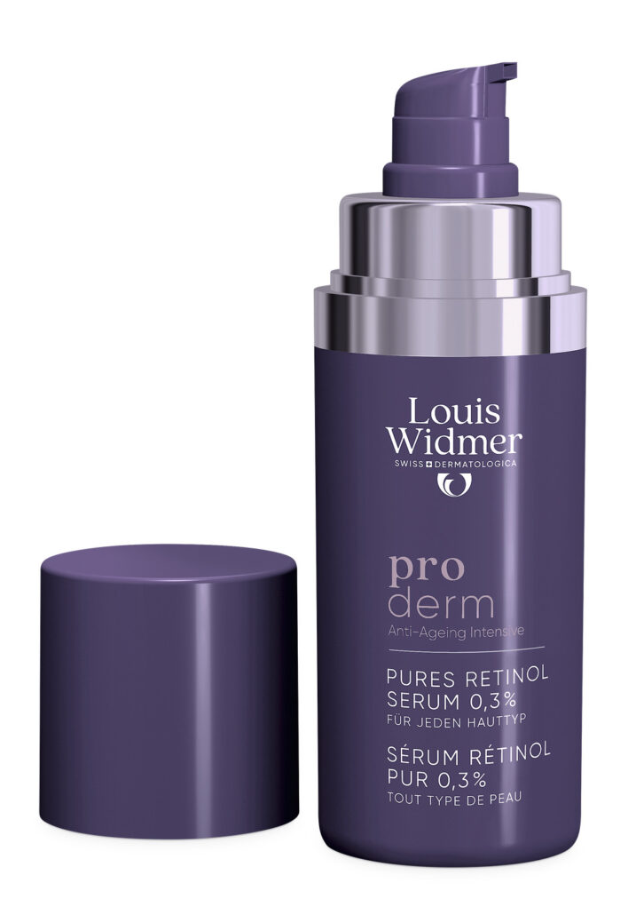 Louis Widmer Proderm Pure Retinol Serum PRS3 open TR CO51 DL