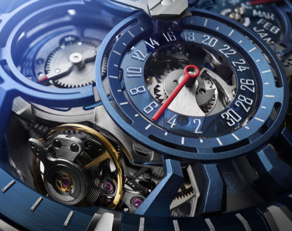Roger Dubuis EXCALIBUR PERPETUAL CALENDAR QUATUOR DBEX1127 05 QP close up
