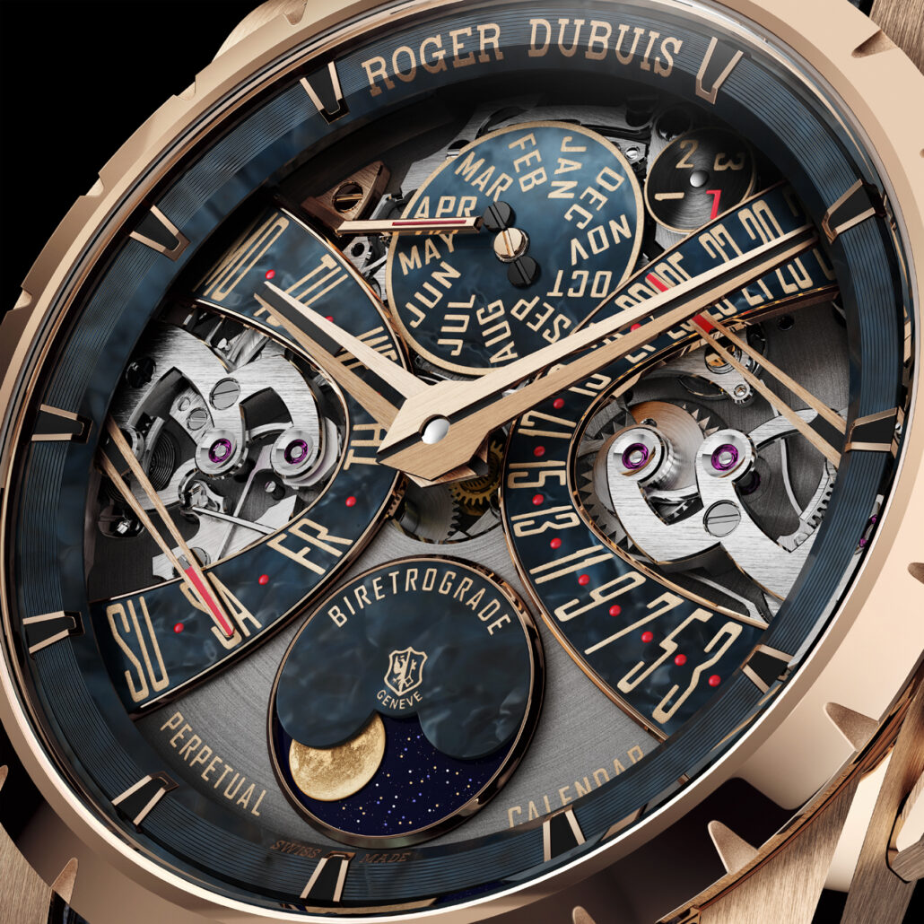 Roger Dubuis DBEX1178 EX Biretrograde Perpetual Calendar CLOSE UP FINITION 16 9 03 SQUARE