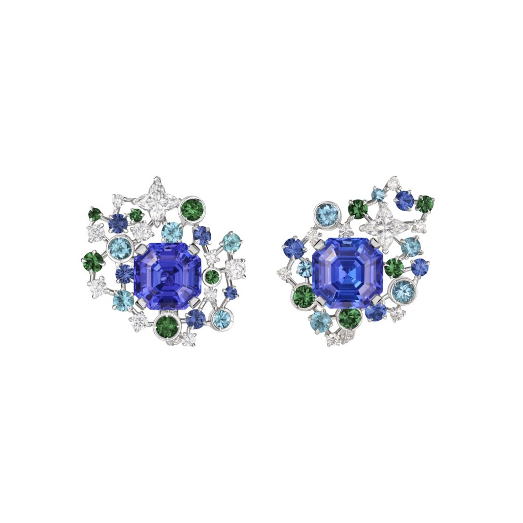 SIRIUS EARRINGS. LOUIS VUITTON MYTHICA COLLECTION LOUIS VUITTON HIGH JEWELRY