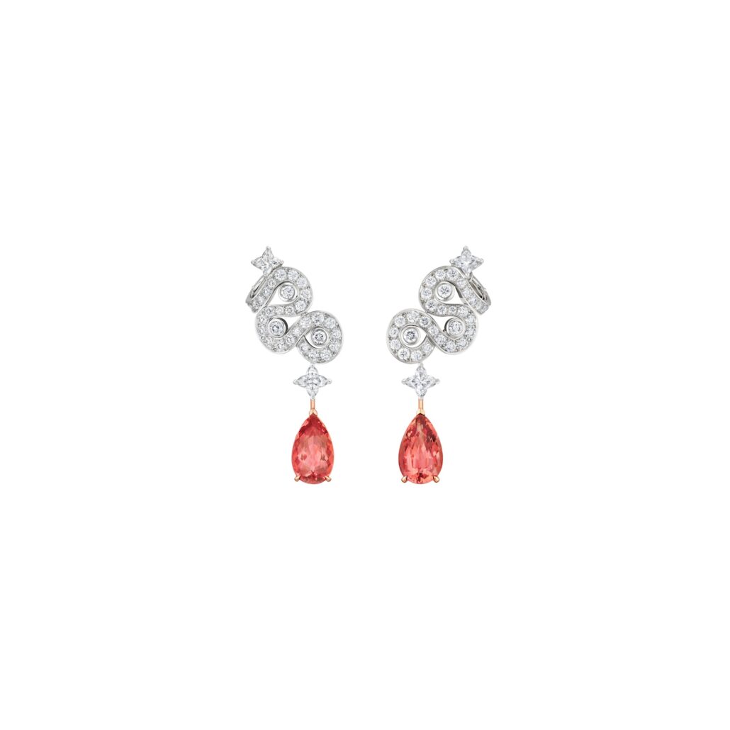 SPELL EARRINGS. LOUIS VUITTON MYTHICA COLLECTION LOUIS VUITTON HIGH JEWELRY